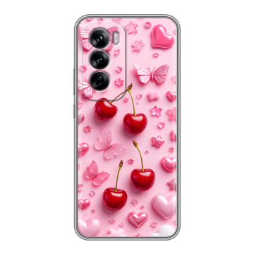 Силиконовый чехол на OPPO Reno 12 с принтом для девочек Силиконовый чехол на OPPO Reno 12 с принтом для девочек