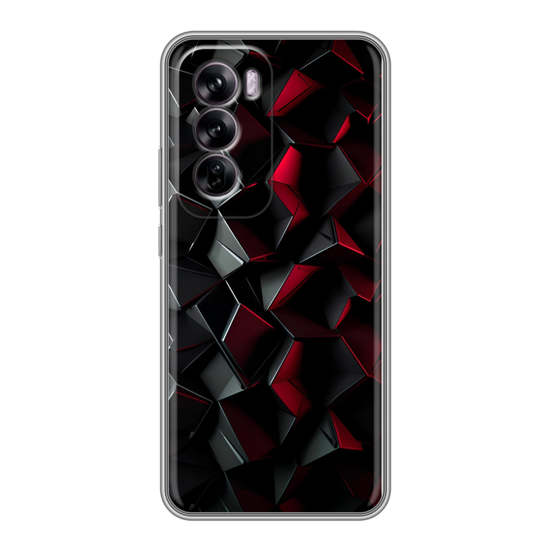 Силиконовый чехол на OPPO Reno 12 с принтом Абстракция Силиконовый чехол на OPPO Reno 12 с принтом Абстракция