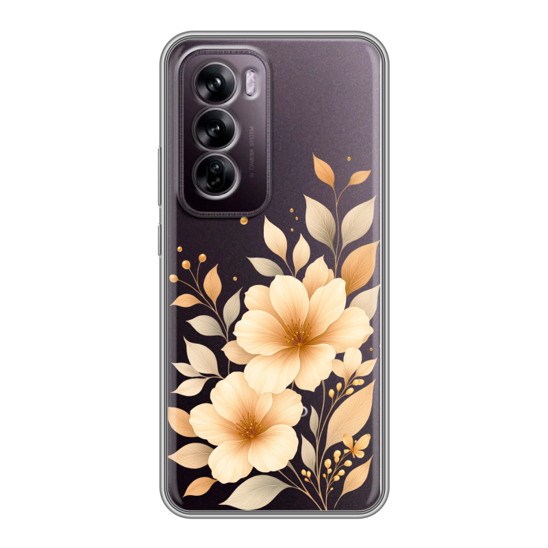 Силиконовый чехол на OPPO Reno 12 с принтом для девушки Силиконовый чехол на OPPO Reno 12 с принтом для девушки