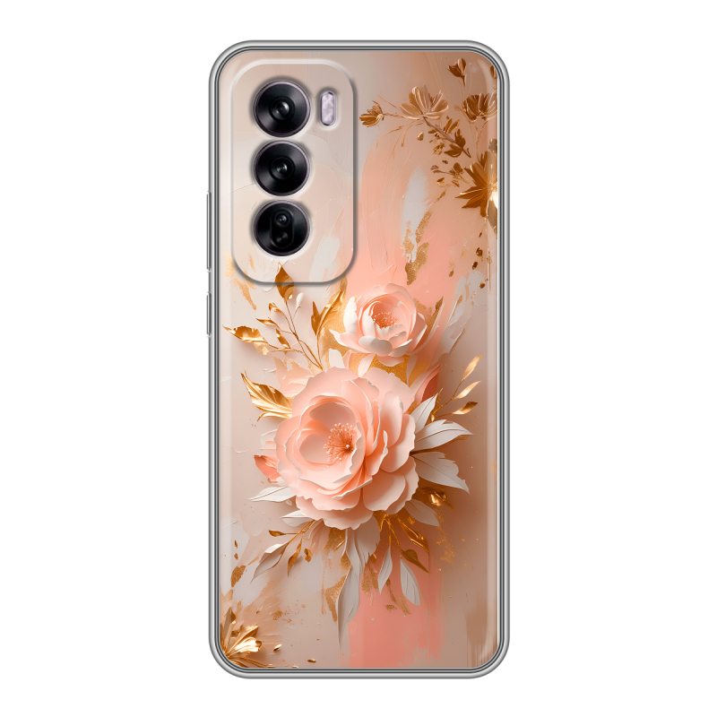Силиконовый чехол на OPPO Reno 12 с принтом женский Силиконовый чехол на OPPO Reno 12 с принтом женский