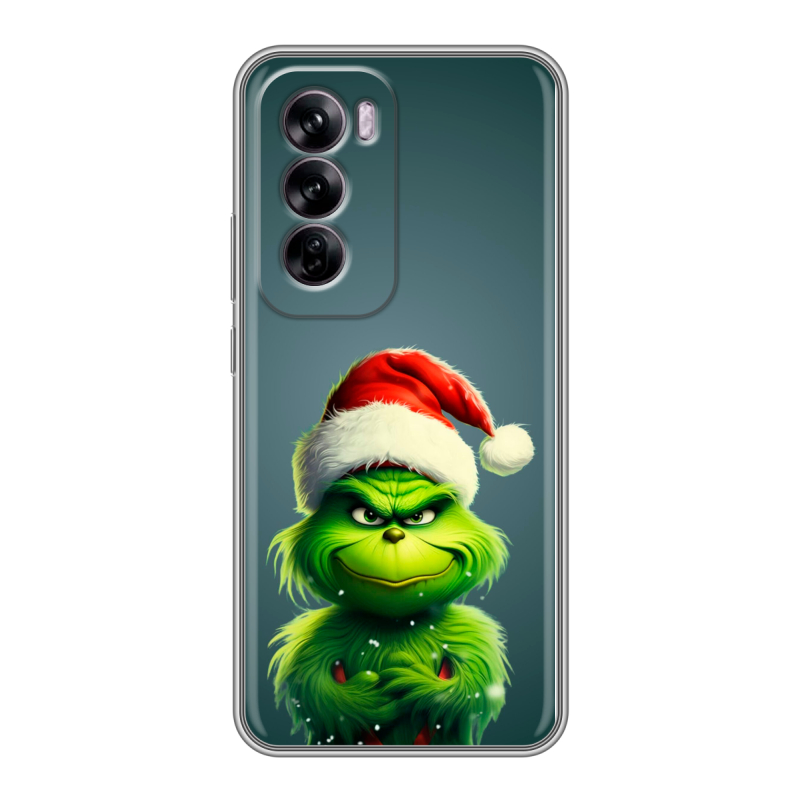 Силиконовый чехол на OPPO Reno 12 с принтом Новый год Силиконовый чехол на OPPO Reno 12 с принтом Новый год