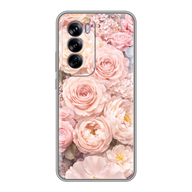 Силиконовый чехол на OPPO Reno 12 с принтом женский Силиконовый чехол на OPPO Reno 12 с принтом женский