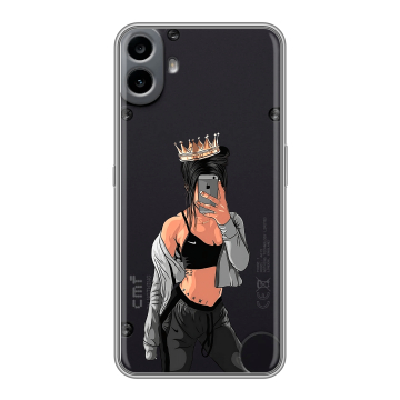 Силиконовый чехол на Nothing CMF Phone 1 с принтом Женские принты Силиконовый чехол на Nothing CMF Phone 1 с принтом Женские принты