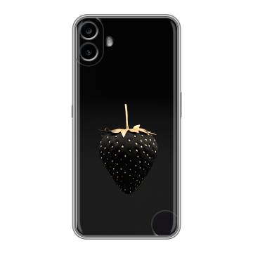 Силиконовый чехол на Nothing CMF Phone 1 с принтом Черная клубника Силиконовый чехол на Nothing CMF Phone 1 с принтом Черная клубника