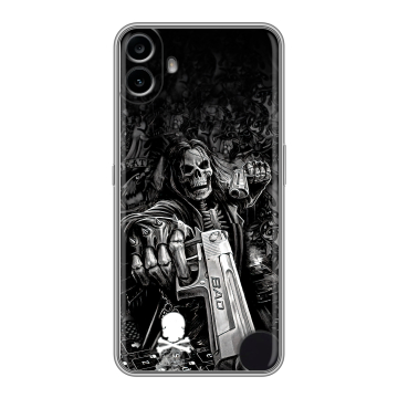 Силиконовый чехол на Nothing CMF Phone 1 с принтом Скелет Силиконовый чехол на Nothing CMF Phone 1 с принтом Скелет