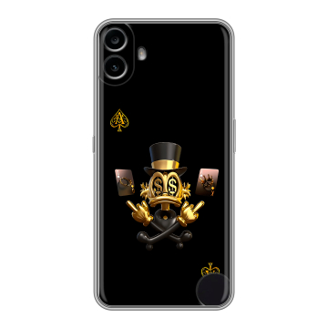Силиконовый чехол на Nothing CMF Phone 1 с принтом Золотой скрудж макдак