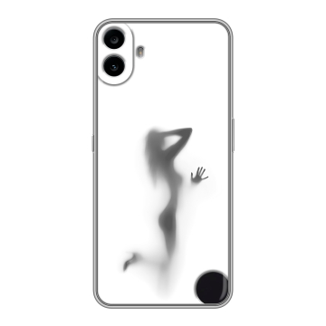 Силиконовый чехол на Nothing CMF Phone 1 с принтом Силуэт
