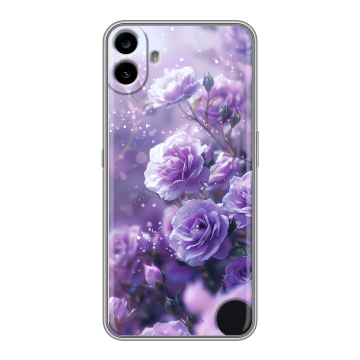 Силиконовый чехол на Nothing CMF Phone 1 с принтом Розы цветы