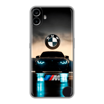 Силиконовый чехол на Nothing CMF Phone 1 с принтом БМВ BMW