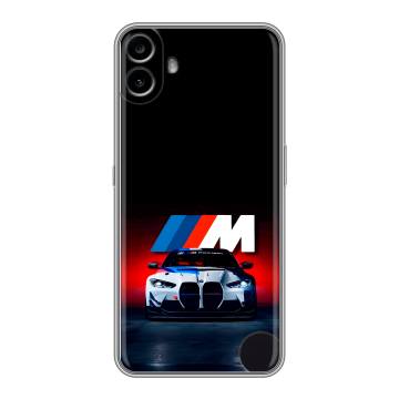 Силиконовый чехол на Nothing CMF Phone 1 с принтом БМВ BMW