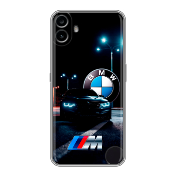 Силиконовый чехол на Nothing CMF Phone 1 с принтом БМВ BMW
