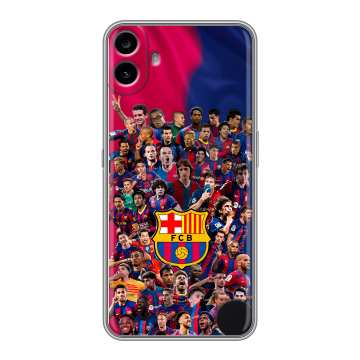 Силиконовый чехол на Nothing CMF Phone 1 с принтом Барселона Barcelona