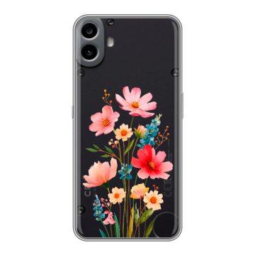 Силиконовый чехол на Nothing CMF Phone 1 с принтом Цветы Силиконовый чехол на Nothing CMF Phone 1 с принтом Цветы