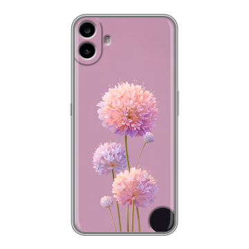 Силиконовый чехол на Nothing CMF Phone 1 с принтом Цветы