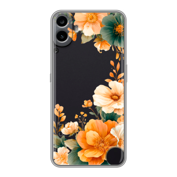 Силиконовый чехол на Nothing CMF Phone 1 с принтом Цветы принт Силиконовый чехол на Nothing CMF Phone 1 с принтом Цветы принт