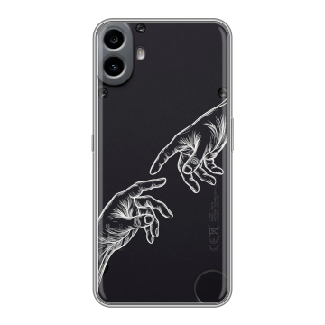 Силиконовый чехол на Nothing CMF Phone 1 с принтом Сотворение мира Силиконовый чехол на Nothing CMF Phone 1 с принтом Сотворение мира