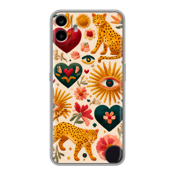 Силиконовый чехол на Nothing CMF Phone 1 с принтом Модный принт Силиконовый чехол на Nothing CMF Phone 1 с принтом Модный принт