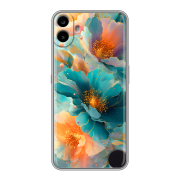Силиконовый чехол на Nothing CMF Phone 1 с принтом Цветы Силиконовый чехол на Nothing CMF Phone 1 с принтом Цветы