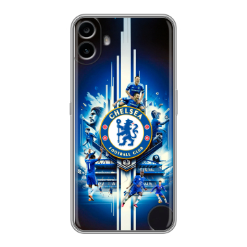 Силиконовый чехол на Nothing CMF Phone 1 с принтом Chelsea Челси