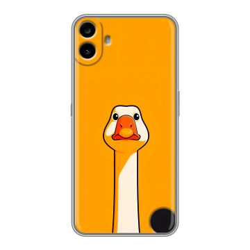 Силиконовый чехол на Nothing CMF Phone 1 с принтом Смешная утка