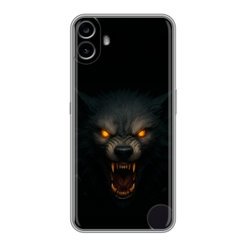 Силиконовый чехол на Nothing CMF Phone 1 с принтом Волк