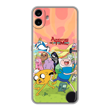 Силиконовый чехол на Nothing CMF Phone 1 с принтом Adventure time Время приключений