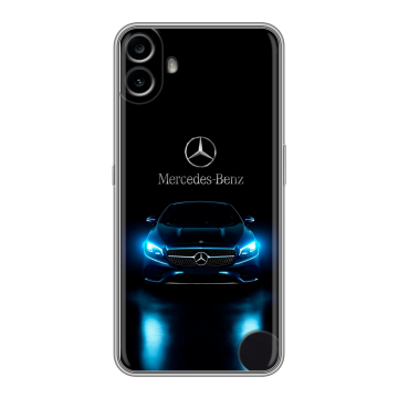 Силиконовый чехол на Nothing CMF Phone 1 с принтом Mercedes Мерседес