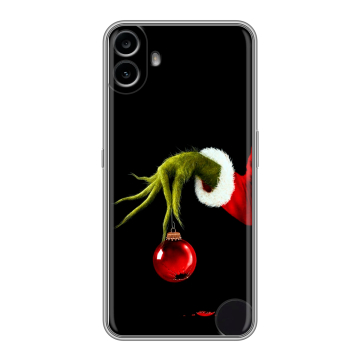 Силиконовый чехол на Nothing CMF Phone 1 с принтом Новый год Гринч