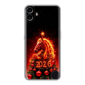Силиконовый чехол на Nothing CMF Phone 1 с принтом Новый год