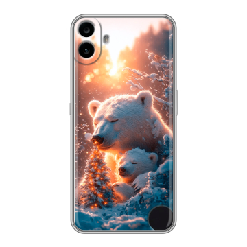 Силиконовый чехол на Nothing CMF Phone 1 с принтом Новый год