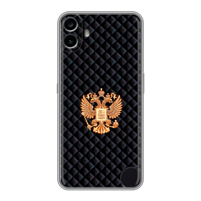 Силиконовый чехол на Nothing CMF Phone 1 с принтом Герб России принт Силиконовый чехол на Nothing CMF Phone 1 с принтом Герб России принт