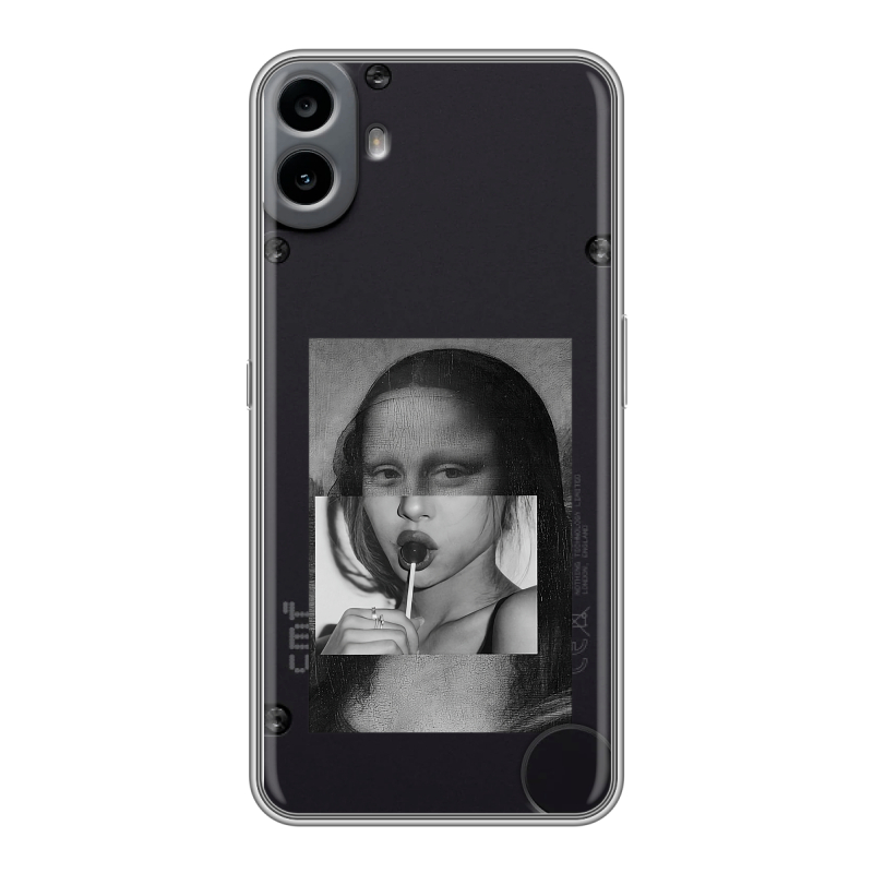 Силиконовый чехол на Nothing CMF Phone 1 с принтом Мона Лиза Силиконовый чехол на Nothing CMF Phone 1 с принтом Мона Лиза