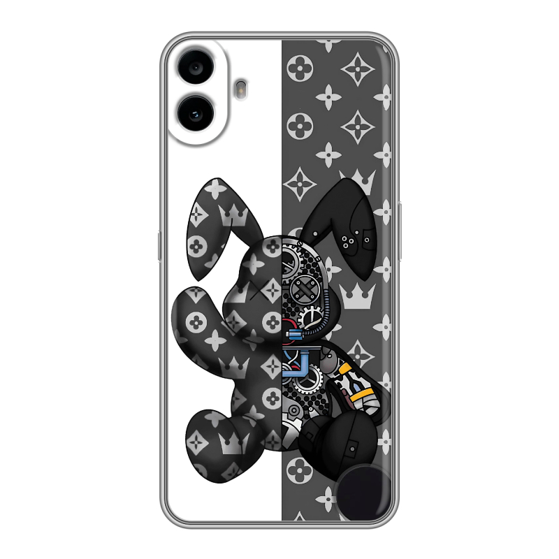 Силиконовый чехол на Nothing CMF Phone 1 с принтом Луи робот Силиконовый чехол на Nothing CMF Phone 1 с принтом Луи робот