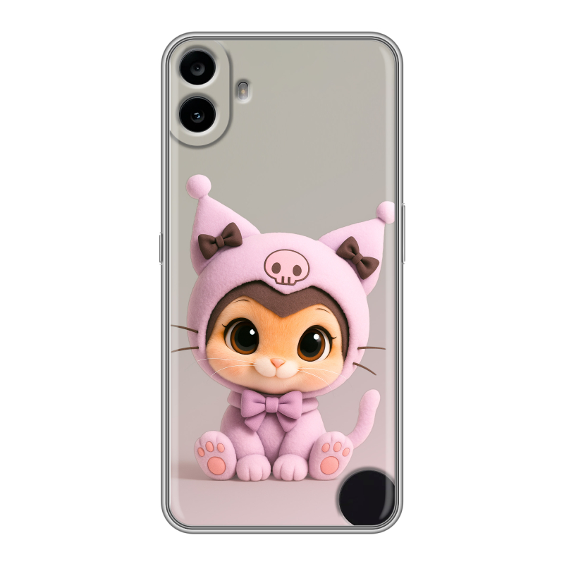 Силиконовый чехол на Nothing CMF Phone 1 с принтом Куроми Kuromi Силиконовый чехол на Nothing CMF Phone 1 с принтом Куроми Kuromi