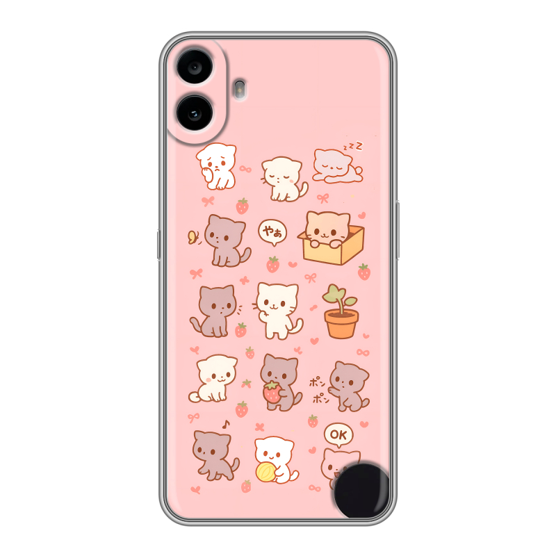 Силиконовый чехол на Nothing CMF Phone 1 с принтом Hello Kitty Хелоу Кити Силиконовый чехол на Nothing CMF Phone 1 с принтом Hello Kitty Хелоу Кити