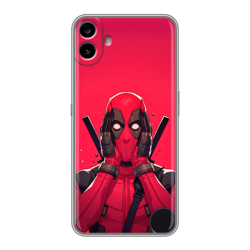 Силиконовый чехол на Nothing CMF Phone 1 с принтом Дедпул Deadpool Силиконовый чехол на Nothing CMF Phone 1 с принтом Дедпул Deadpool