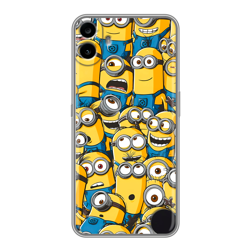 Силиконовый чехол на Nothing CMF Phone 1 с принтом Миньоны Силиконовый чехол на Nothing CMF Phone 1 с принтом Миньоны