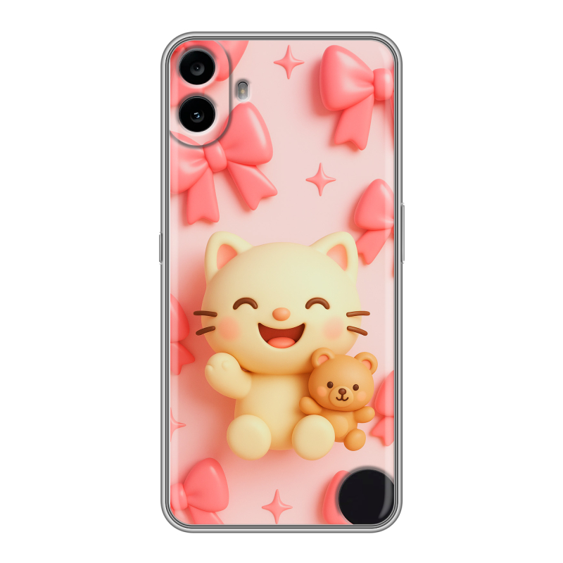 Силиконовый чехол на Nothing CMF Phone 1 с принтом для девочек Силиконовый чехол на Nothing CMF Phone 1 с принтом для девочек