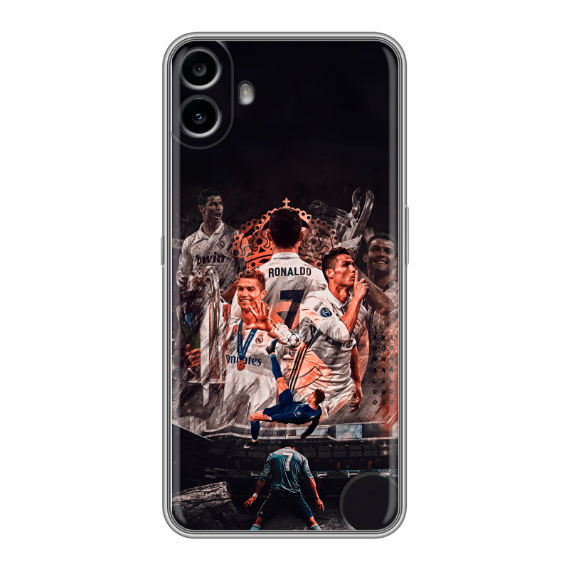 Силиконовый чехол на Nothing CMF Phone 1 с принтом Реал Роналдо Real Ronaldo Силиконовый чехол на Nothing CMF Phone 1 с принтом Реал Роналдо Real Ronaldo