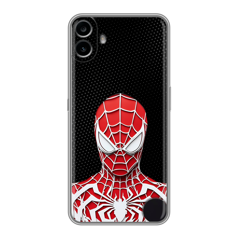 Силиконовый чехол на Nothing CMF Phone 1 с принтом человек паук spiderman Силиконовый чехол на Nothing CMF Phone 1 с принтом человек паук spiderman