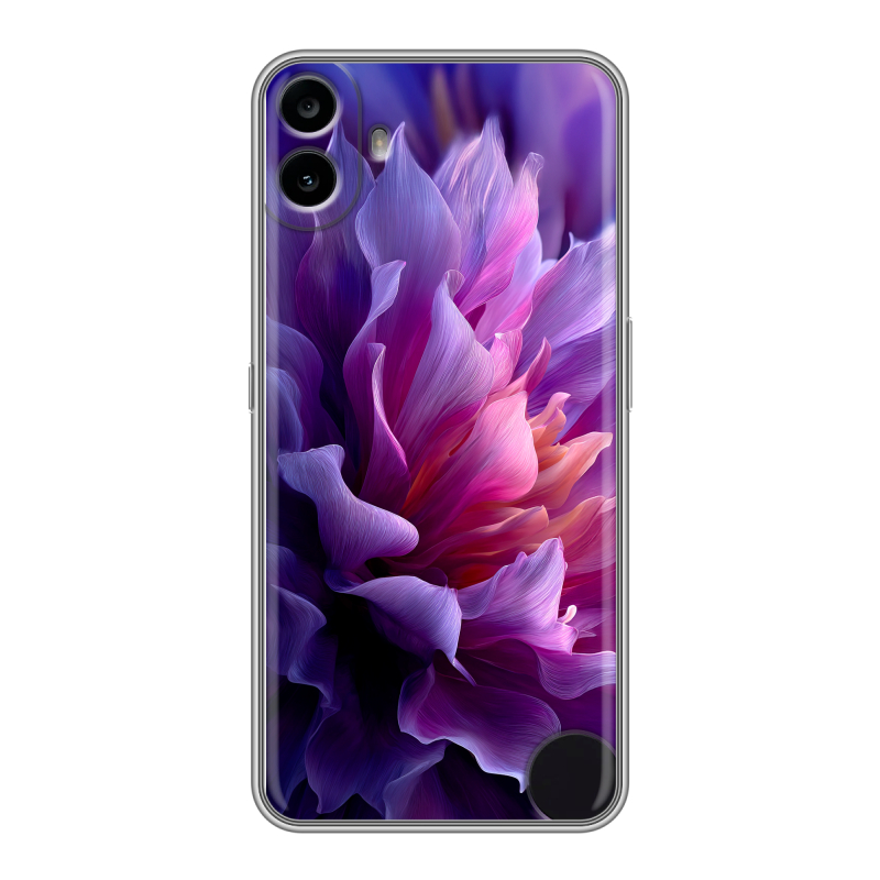 Силиконовый чехол на Nothing CMF Phone 1 с принтом женский цветы Силиконовый чехол на Nothing CMF Phone 1 с принтом женский цветы