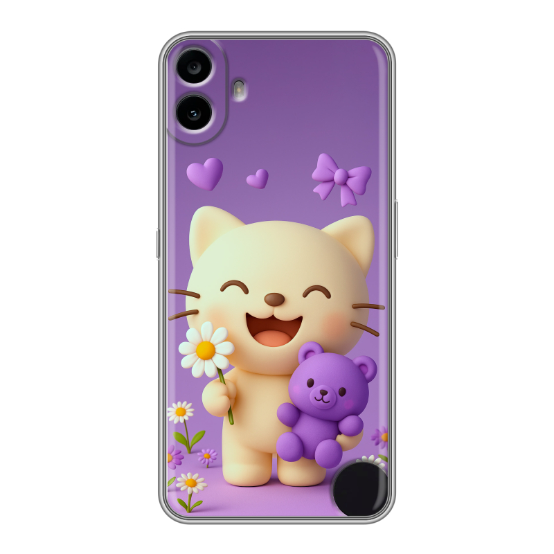 Силиконовый чехол на Nothing CMF Phone 1 с принтом для девочек Силиконовый чехол на Nothing CMF Phone 1 с принтом для девочек