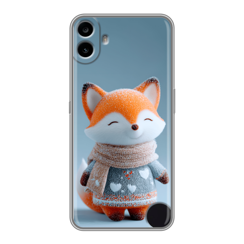 Силиконовый чехол на Nothing CMF Phone 1 с принтом Лиса Силиконовый чехол на Nothing CMF Phone 1 с принтом Лиса