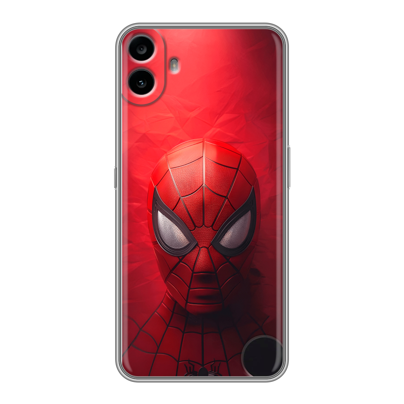 Силиконовый чехол на Nothing CMF Phone 1 с принтом Spiderman Человек паук Силиконовый чехол на Nothing CMF Phone 1 с принтом Spiderman Человек паук