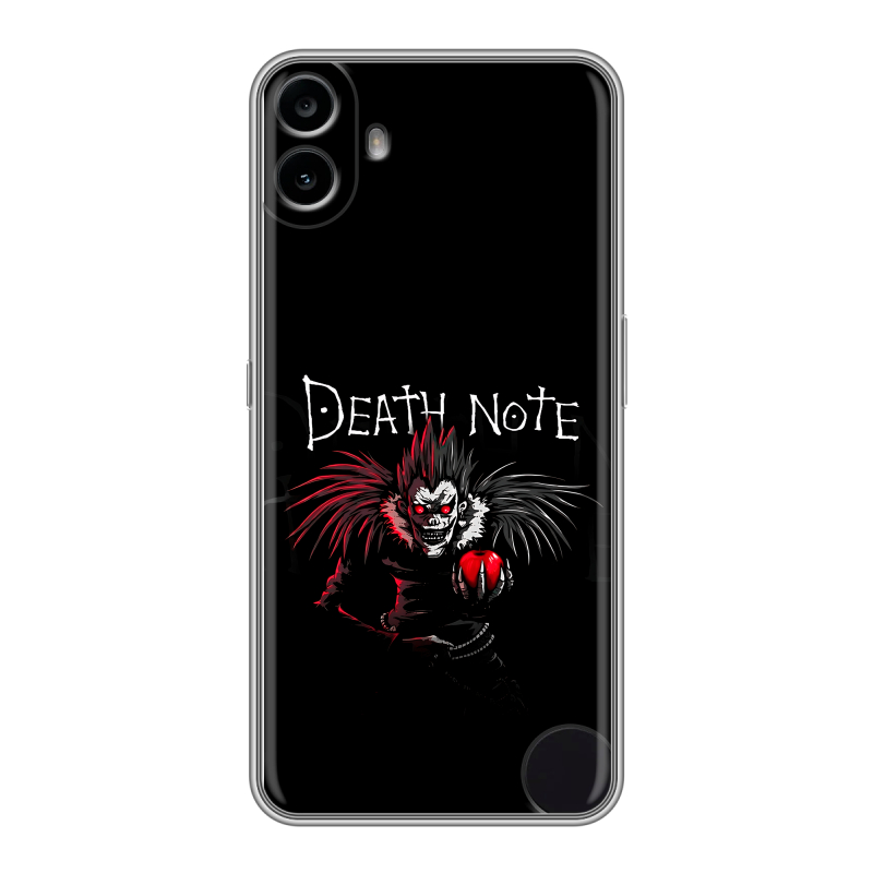 Силиконовый чехол на Nothing CMF Phone 1 с принтом Death note Тетрадь смерти Силиконовый чехол на Nothing CMF Phone 1 с принтом Death note Тетрадь смерти
