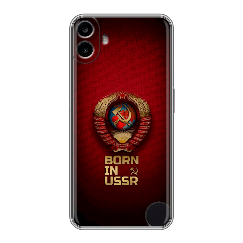Силиконовый чехол на Nothing CMF Phone 1 с принтом Флаг Герб СССР Силиконовый чехол на Nothing CMF Phone 1 с принтом Флаг Герб СССР