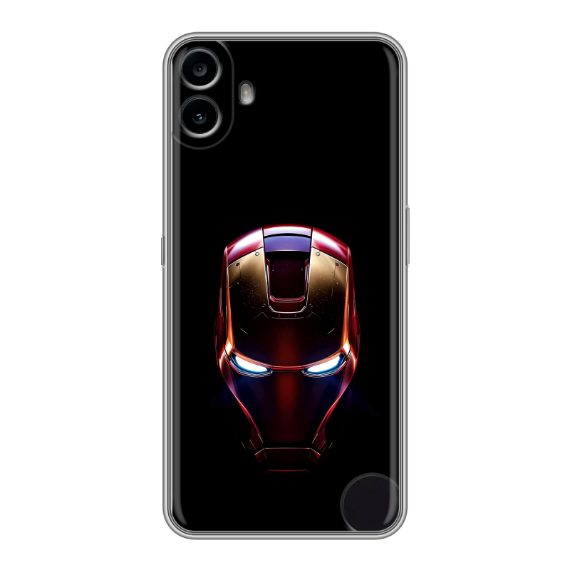 Силиконовый чехол на Nothing CMF Phone 1 с принтом IronMan Железный человек Силиконовый чехол на Nothing CMF Phone 1 с принтом IronMan Железный человек