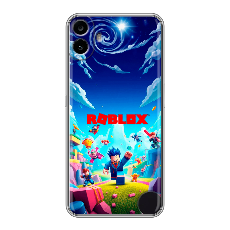 Силиконовый чехол на Nothing CMF Phone 1 с принтом Roblox Роблокс Силиконовый чехол на Nothing CMF Phone 1 с принтом Roblox Роблокс