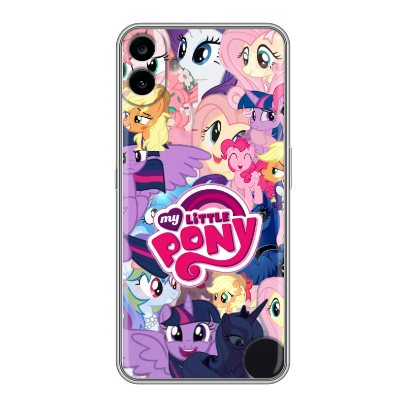 Силиконовый чехол на Nothing CMF Phone 1 с принтом My little pony Дружба чудо Силиконовый чехол на Nothing CMF Phone 1 с принтом My little pony Дружба чудо