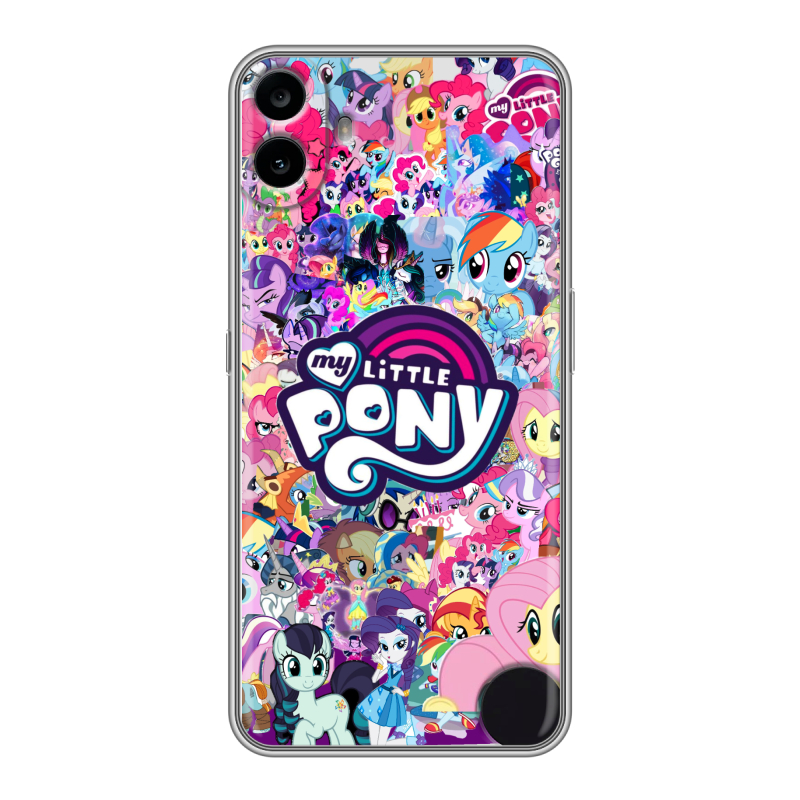 Силиконовый чехол на Nothing CMF Phone 1 с принтом My little pony Дружба чудо Силиконовый чехол на Nothing CMF Phone 1 с принтом My little pony Дружба чудо